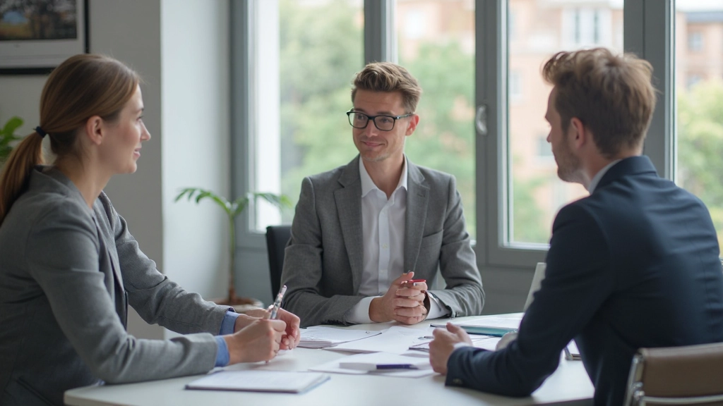 Fokussierte Mitarbeiterin führt aktiv Notizen während Feedback-Gespräch mit Manager