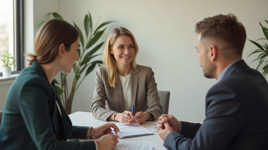 Professionelle Frau präsentiert selbstbewusst mit Körpersprache vor Publikum in modernem Konferenzraum